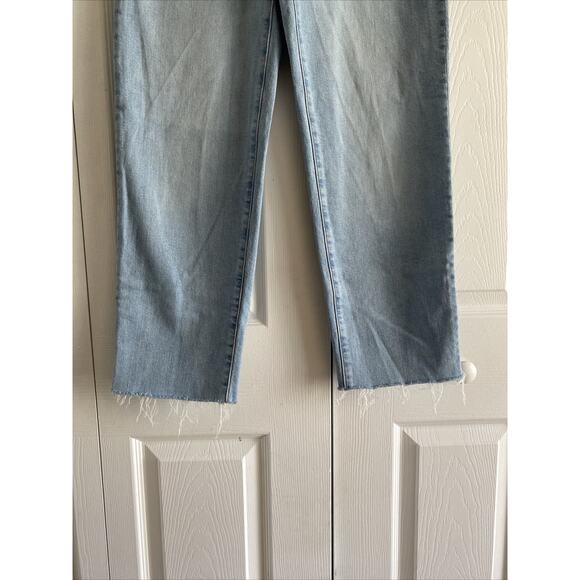 Madewell Womens 27 Light Wash Perfectly Vintage Straight Jean Raw Hem - Picture 5 of 8